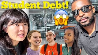 Asking College Students How Much Debt They Have!