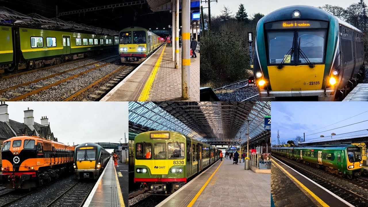 Trains around Ireland January 2025.