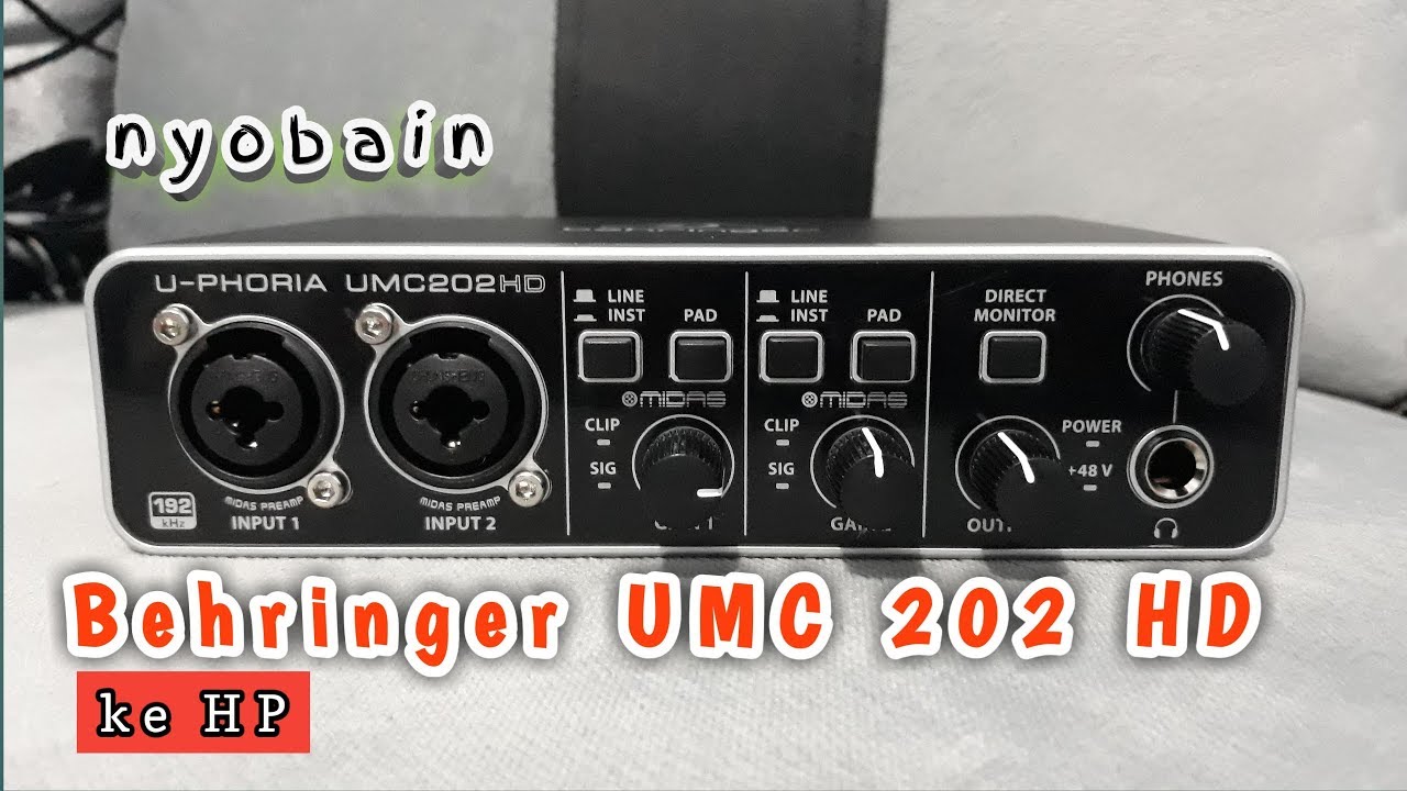 Tes Behringer Umc 202 Hd Ke Hp Youtube