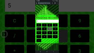 Calculator Green neon style with html, css, javascript