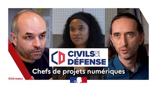 Civils de la Défense : 3 chefs de projet numérique