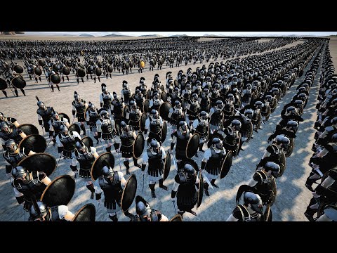 Видео: 20 000 Легионеров Рима VS 10 000 Мирмидонцев - Cinematic Battle - Total War Rome II