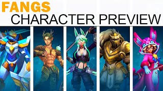 Fangs (MOBA) Character Preview (All Heroes, Skins, Abilities, Customization, Mounts, More!)