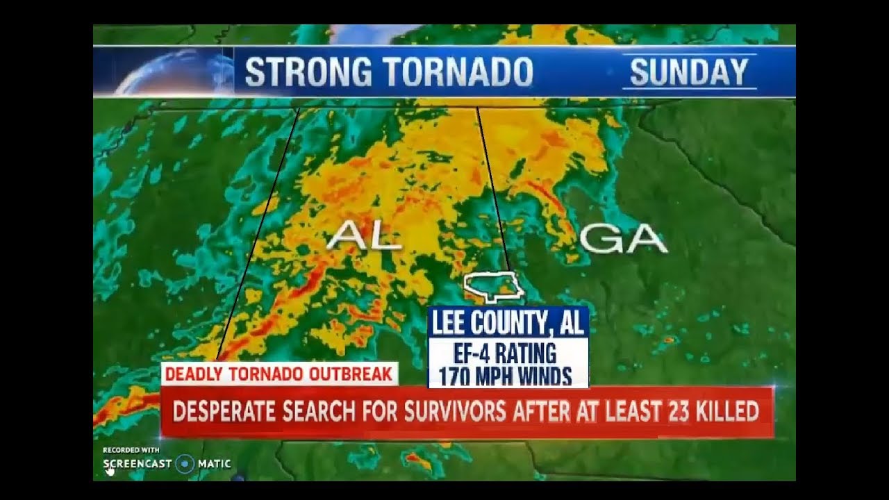 Alabama tornado: Crews search for survivors after EF-3 twister ...
