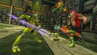 A gritty, comic-inspired teenage mutant ninja turtles: mutants in
manhattan is visually stunning, fast-paced combat true to
platinumgames’ signature style.