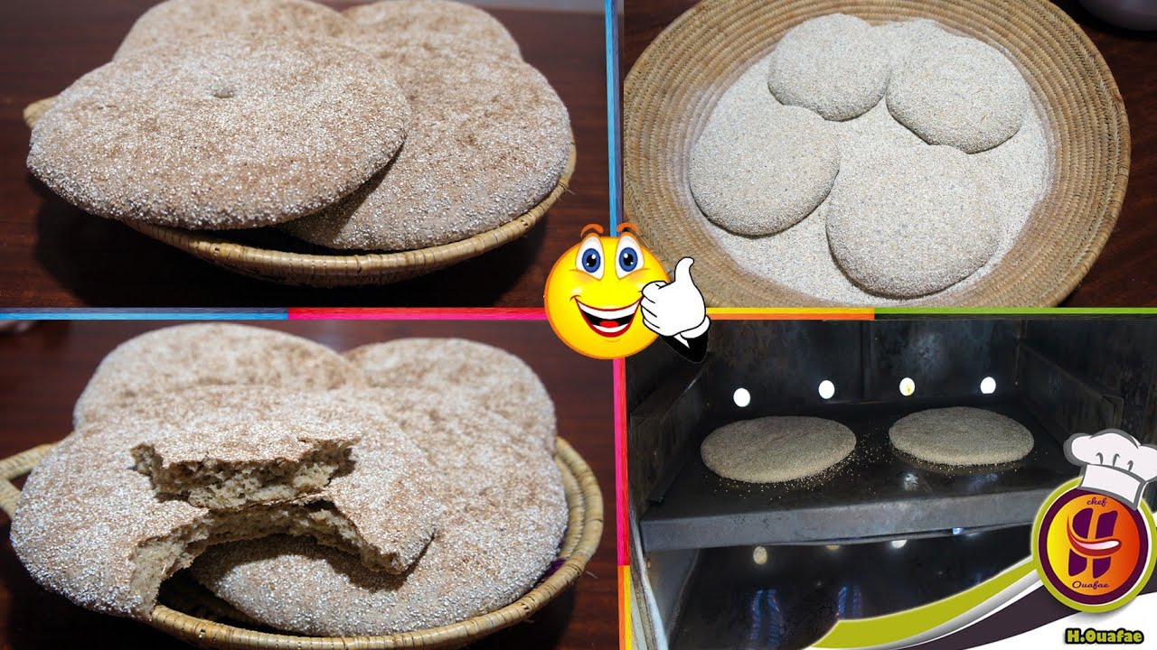 خبز الدار ديال الزرع أو الشعير بالطريقة القديمة،صحي و مفيد للمعدة والأمعاء،مع طريقة طيابو فالفران