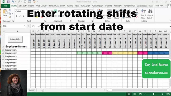 Mastering Excel's Rotating Shifts Feature