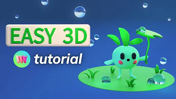 How to make an Easy 3D Character with Womp 🌿🫧