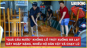 Thời sự nóng: “Quả cầu nước” khổng lồ trút xuống Đà Lạt gây ngập nặng, nhiều hộ dân vật vã chạy lũ
