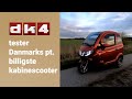 TV-kanalen DK4 tester Danmarks billigste knallert/scooter (kabinescooter)