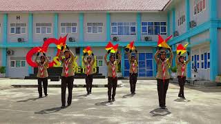 PESERTA LOMBA DANCE SEMAPHORE AKSI BERGIZI  SMK NEGERI 1 METRO