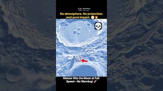 What If a Meteor Hits the Moon at Full Speed | #shorts #cosmos #space #moon #viral #universe
