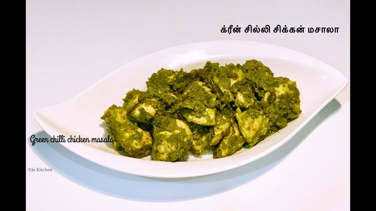 Paleo green chilli chicken masala paleo / keto chicken recipe jo kitchen YouTube