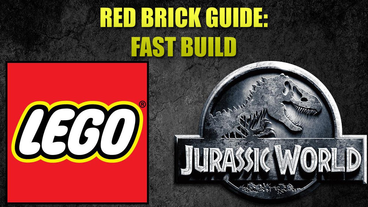 red brick lego jurassic world