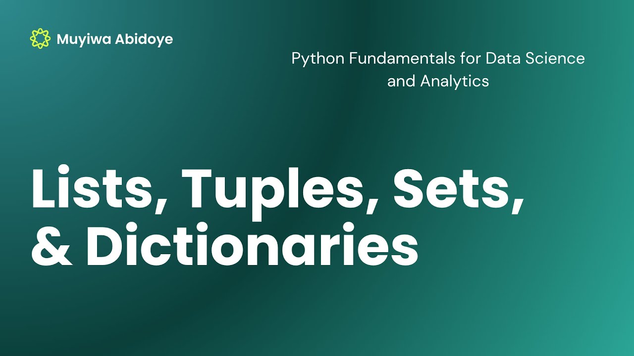 Basic Data Structures Part 1 (Lists) - YouTube