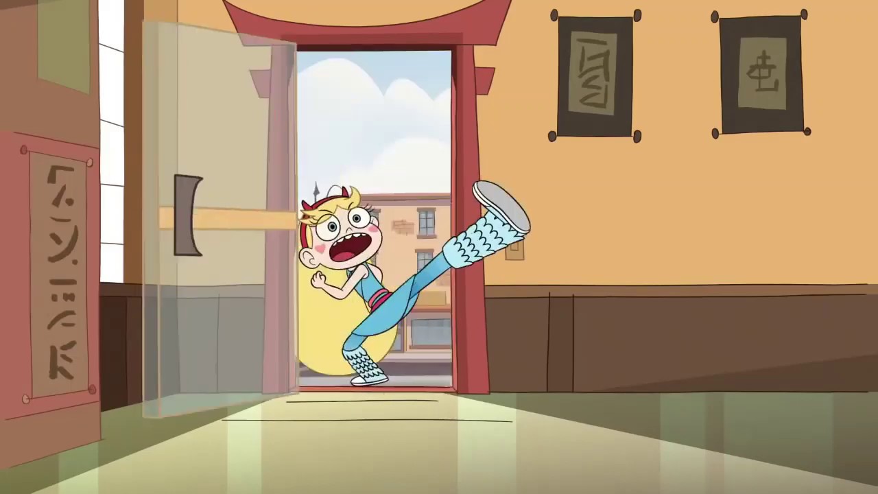 Star Vs The Forces Of Evil Star Kicks A Door Open Youtube