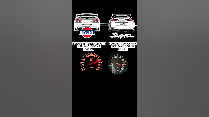 Nissan Skyline R34 GTR vs Toyota Supra MK4 #nissan #toyota #supra #gtr #r34 #supercars #race #cars