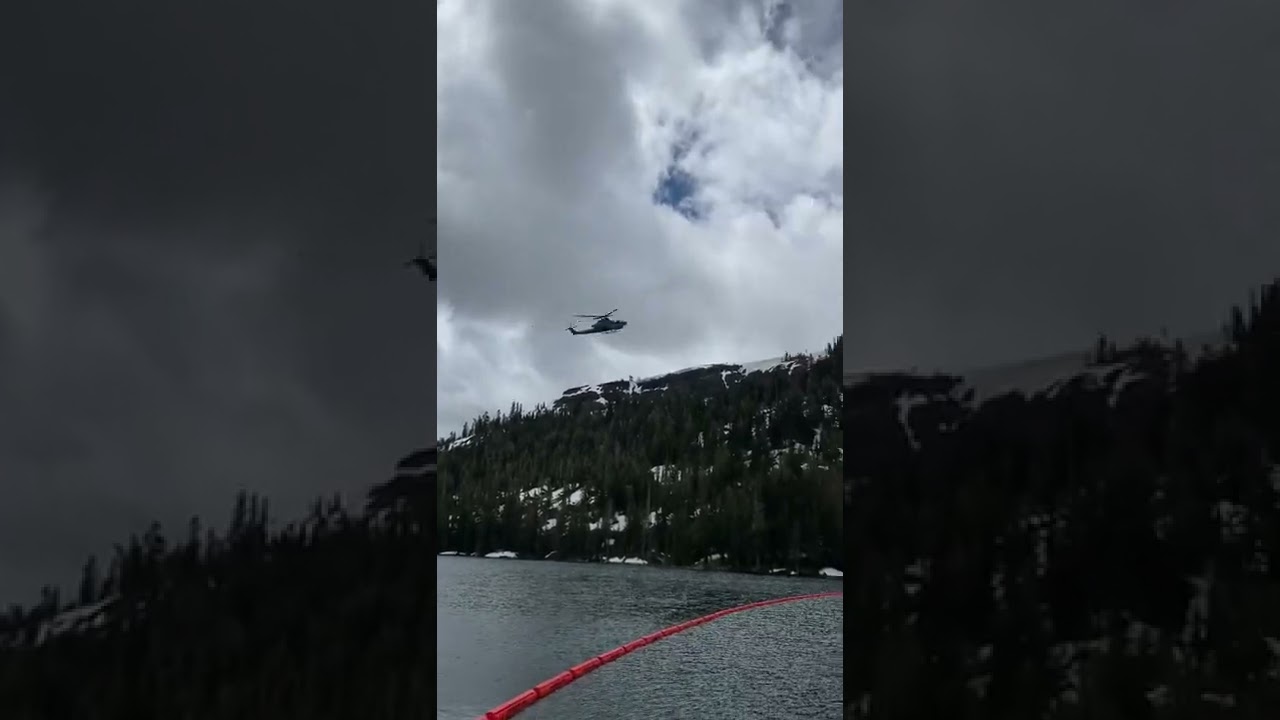 3 helicopters in the mountains!