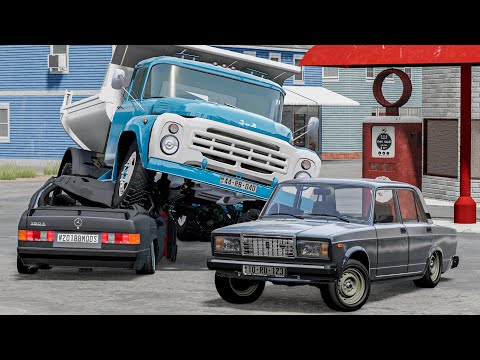 Lotu Şəmi Mafyaların 190nını Zil İlə Əzdi V8 | Maşın Oyunları | BeamNG.Driver #malikbedelov