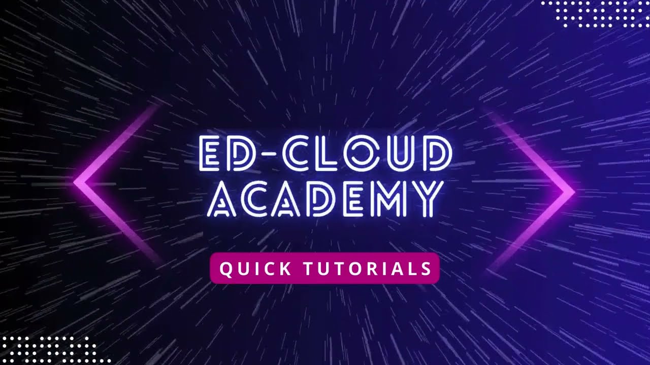 INFOGRAPH▶️ Quick Tutorials / Ed-Cloud Academy
