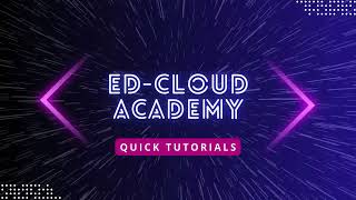 INFOGRAPH▶️ Quick Tutorials / Ed-Cloud Academy