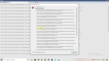 Error code: cannot be processed because more than one code page 65001 and 1252 are specified for it