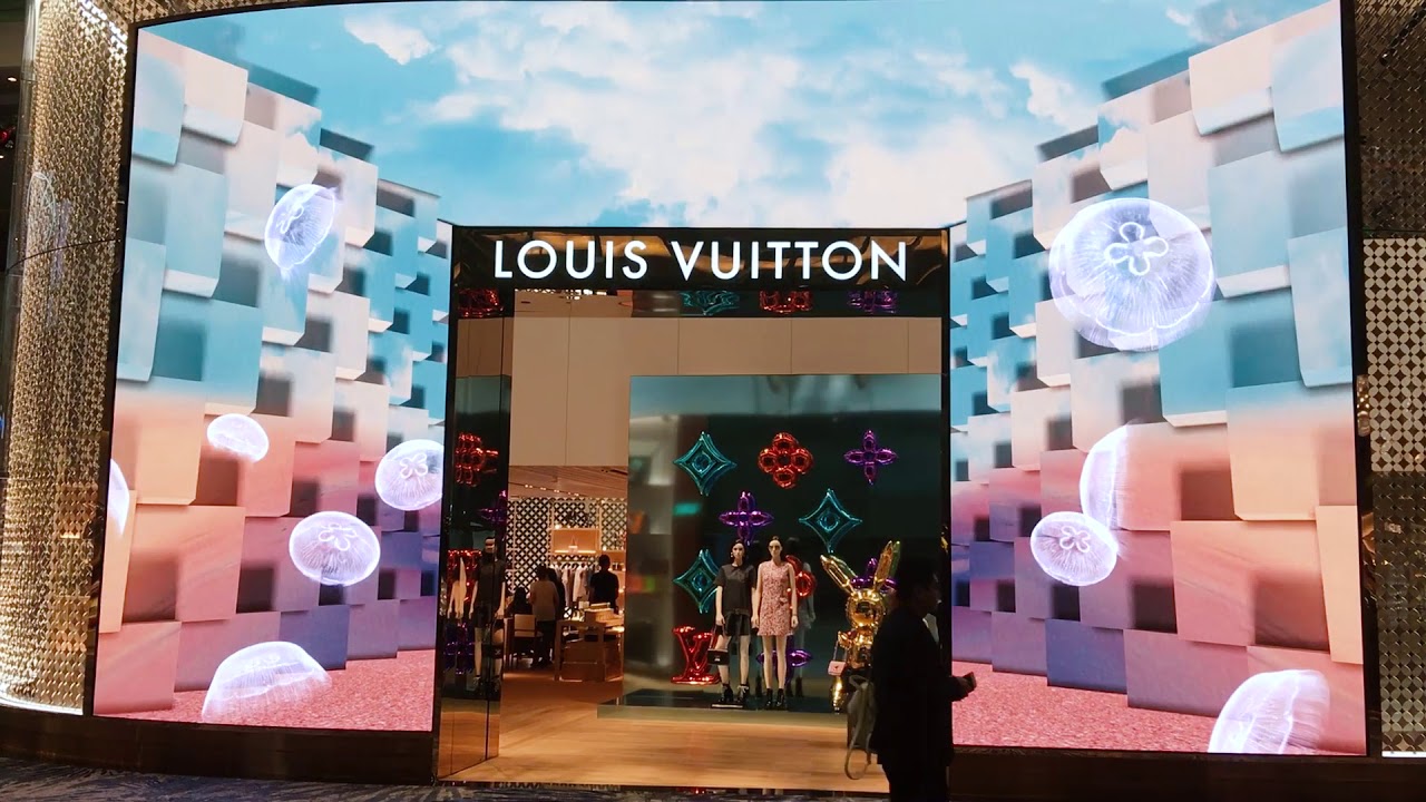 LV Front Facade  Facade, Shop front design, Shop window design