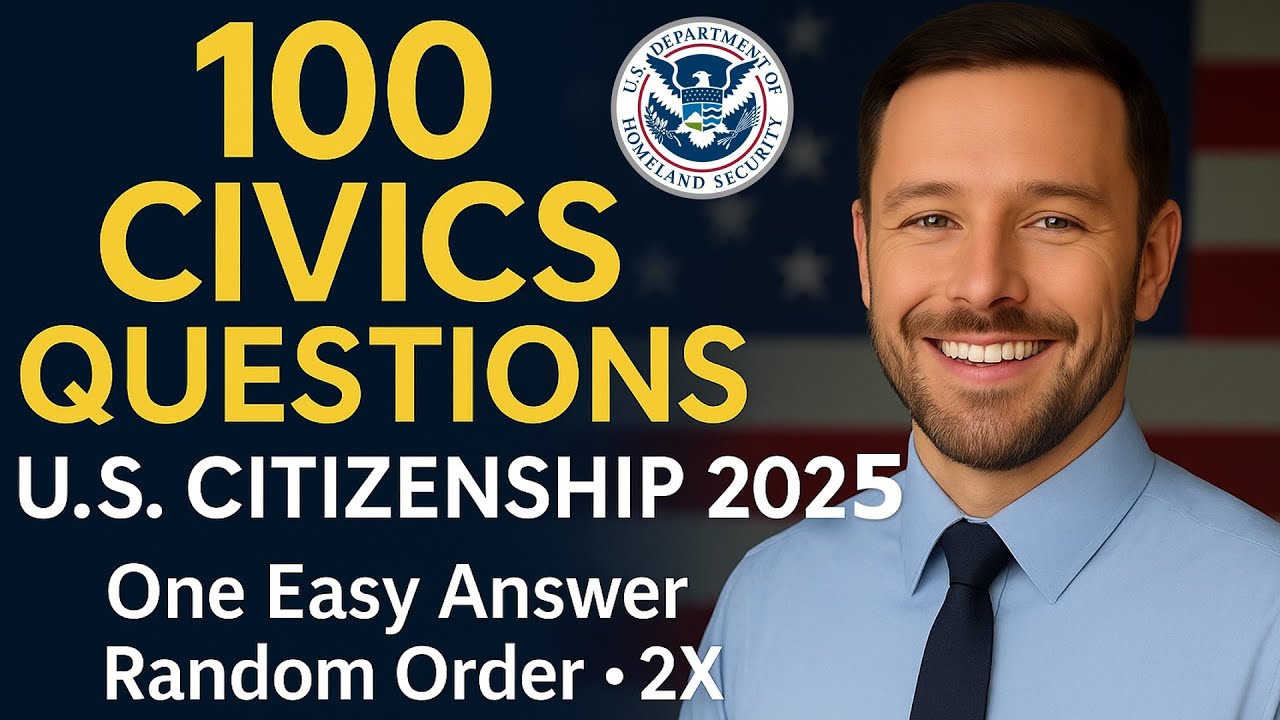 100 Civics Questions for the U.S. Citizenship Interview 2025 (One Easy ...