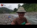 Fishing Technique in Rain Stream Mointain River Duwali Fishing Khadam Khola Cook & Eat on the Spot