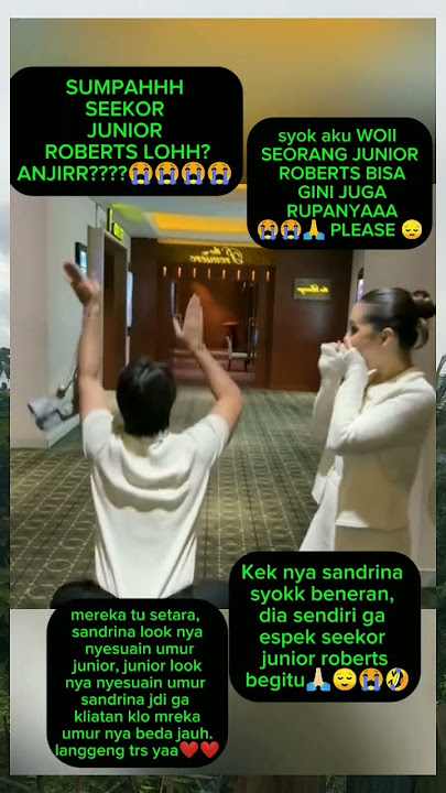 sandrina syok lihat junior #sandrina #junior #shots #vidioshort #viralshort #artist #artis