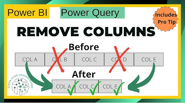 Power BI: eenvoudige manieren om kolommen in Power Query te verwijderen of te behouden