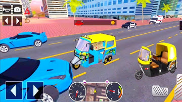 Tuk Tuk auto rickshaw driver 3D game - 292 auto rickshaw driving game - Android iOS Gameplay