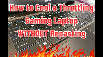 How to Cool a Throttling Laptop Without Repasting - MSI GE67HX