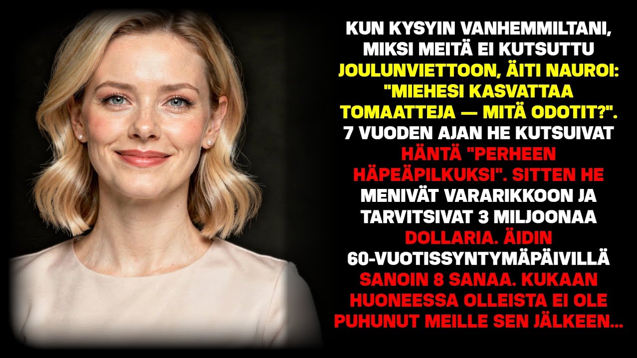 Vanhemmat pilkkasivat maanviljelijän vaimona – kunnes kieltäydyimme auttamasta.