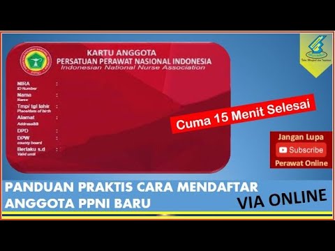 Begini Caranya Registrasi Anggota Baru PPNI, gak sampai 15 menit sudah beres !! Perawat WAJIB TAHU