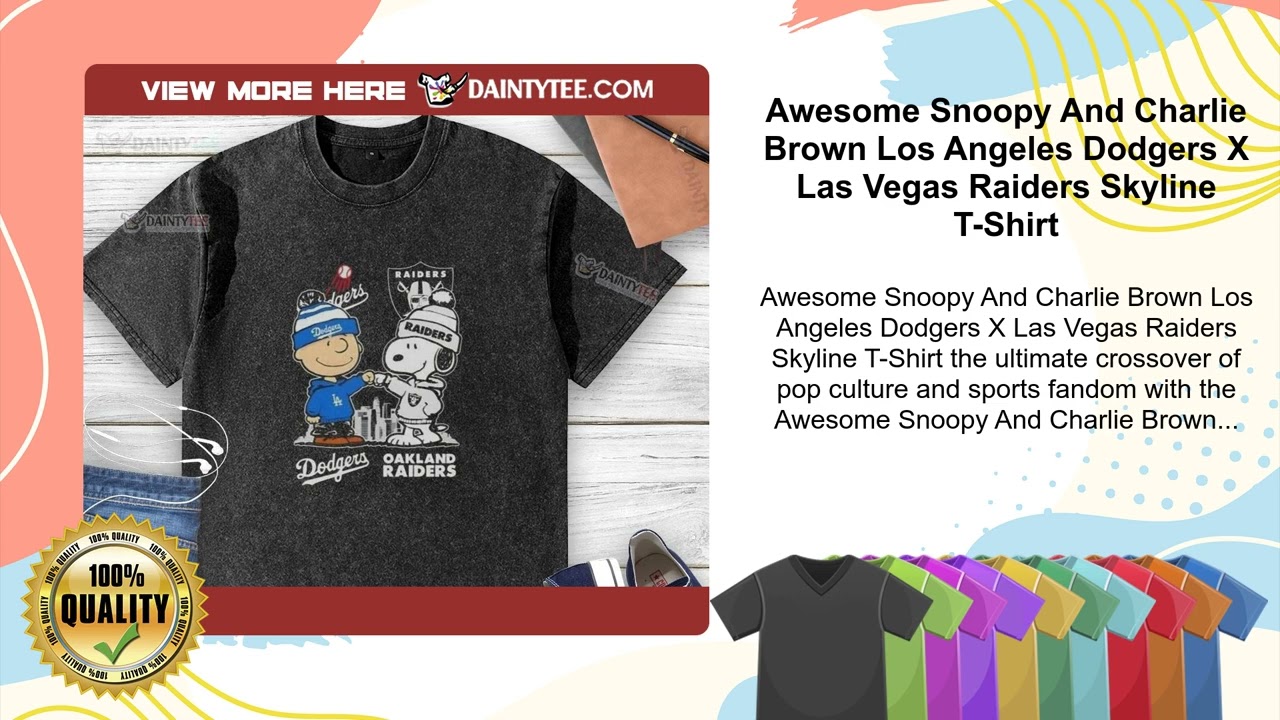 Awesome Snoopy And Charlie Brown Los Angeles Dodgers X Las Vegas