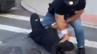 NYPD Slaps A Man