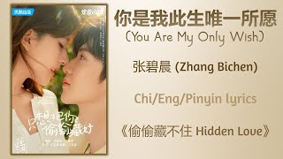 你是我此生唯一所愿 (You Are My Only Wish) - 张碧晨 (Zhang Bichen)《偷偷藏不住 Hidden Love》Chi/Eng/Pinyin lyrics