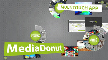 Interactive Digital Signage Software: MultiTouch App MediaDonut