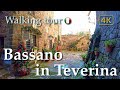 Bassano in Teverina (Lazio), Italy【Walking Tour】With Captions - 4K