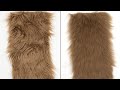 fix wrinkly faux fur quick and easy