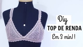 DIY TOP DE RENDA EM 3 MINUTOS