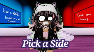 Playing ROBLOX Pick a Side while raging by players