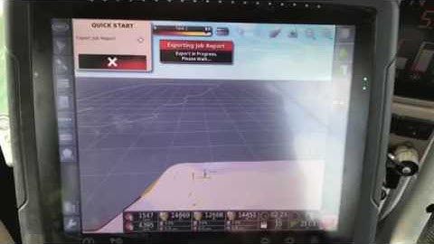 Loading new field X30 step 1 QuickStart and job export Aberhart Farms