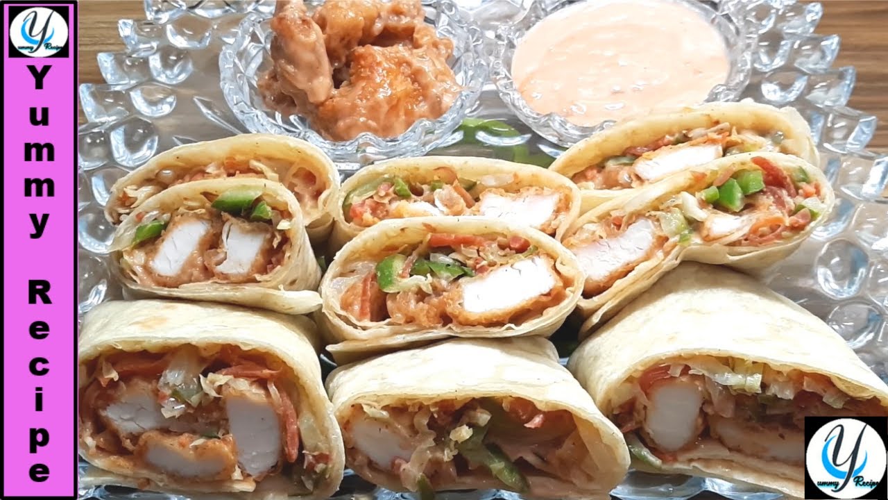 Yummy Dynamite Chicken Wraps recipe | How to Make Dynamite Chicken | Dynamite Chicken Tortilla wraps