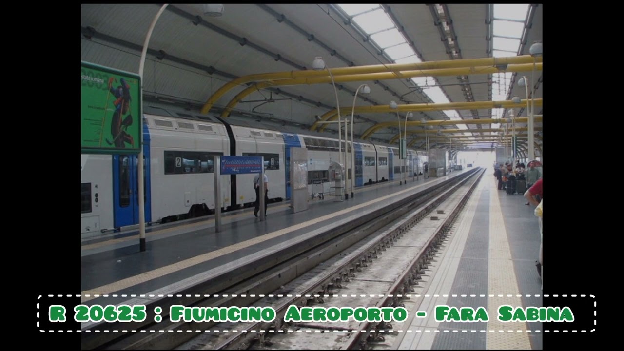 Annunci Trenitalia dalla stazione di Fiumicino Aeroporto