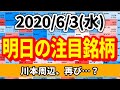【JumpingPoint!!の10分株ニュース】2020年6月3日(水)