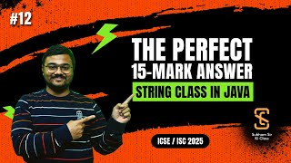 Full video on String class in java | part 1 | free masterclass | ICSE |  ISC  | board Examination.