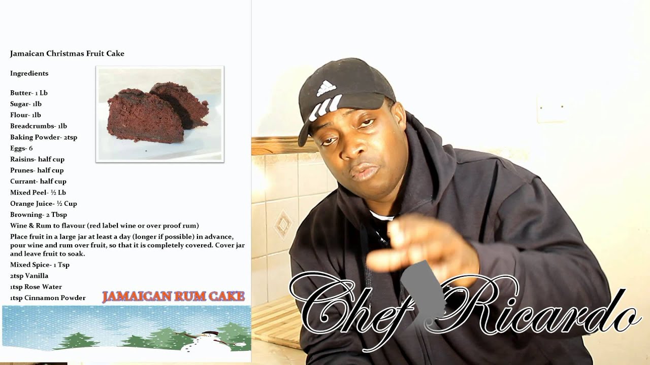 Recipe For The Christmas Rum Fruit Cake Look In Description For Full Recipe | Chef Ricardo Cooking