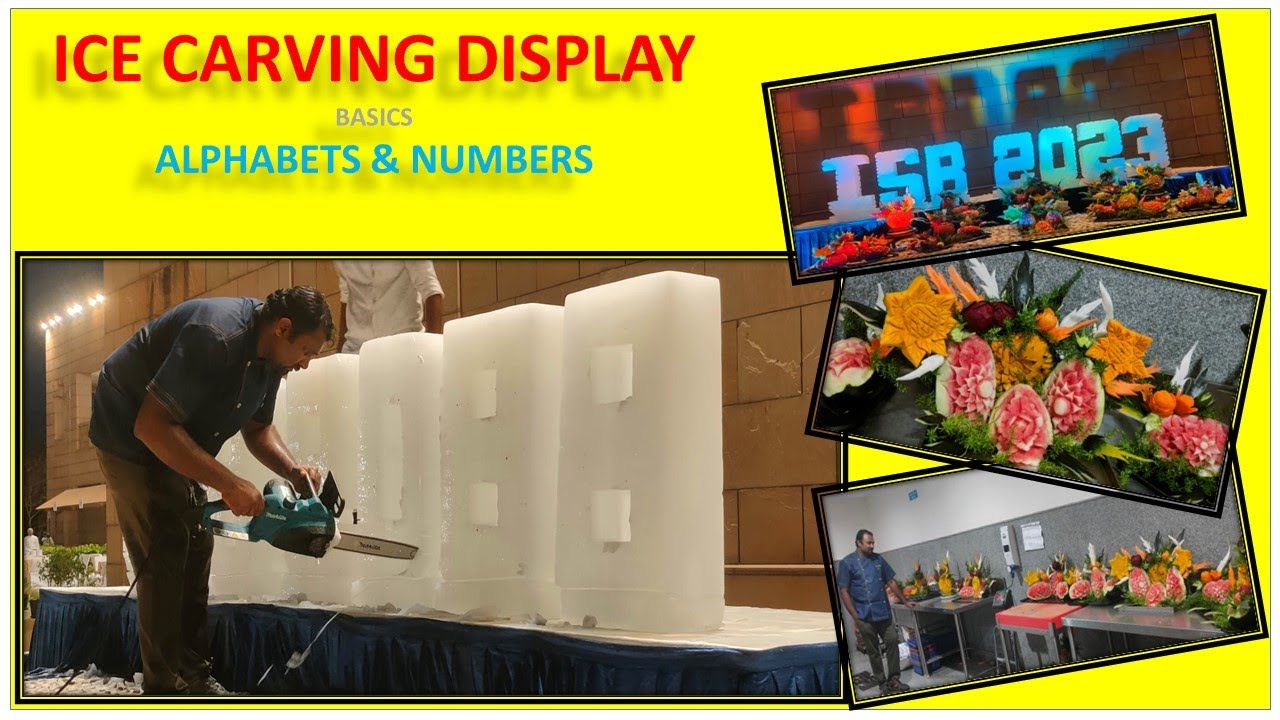 How to make Ice Carving Display Complete Video Food Hyderabadi Best